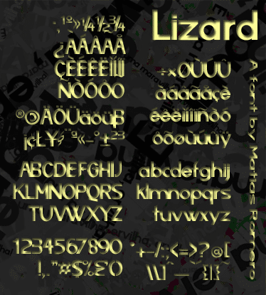 Lizard Font