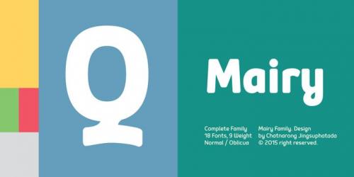 Mairy Black Oblicua Font