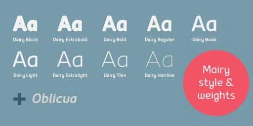 Mairy Black Oblicua Font 5