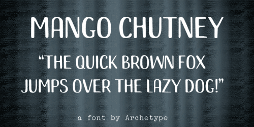 Mango Chutney Font 1