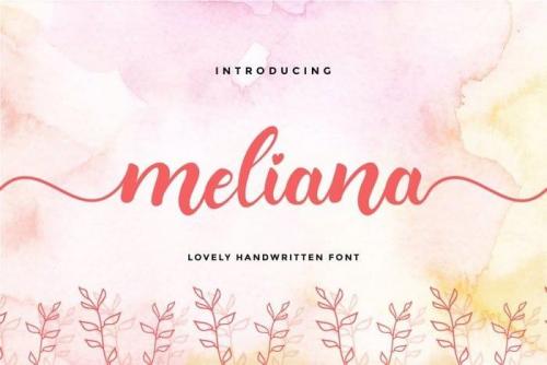 Meliana Calligraphy Font 1