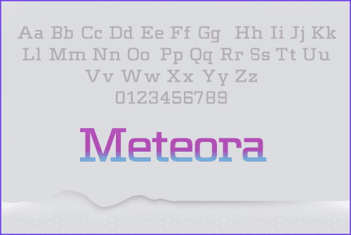 Meteora Serif Font 2