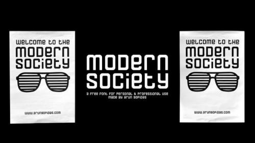 Modern Society Free Font 1