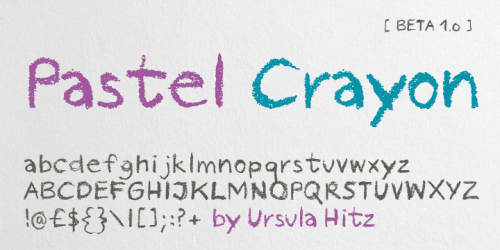 Pastel Crayon Font 1