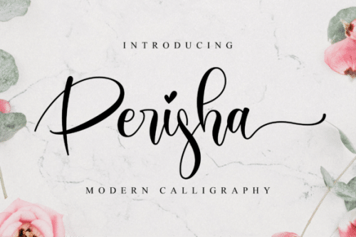 Perisha Modern Calligraphy Font 1