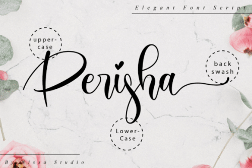Perisha Modern Calligraphy Font 10