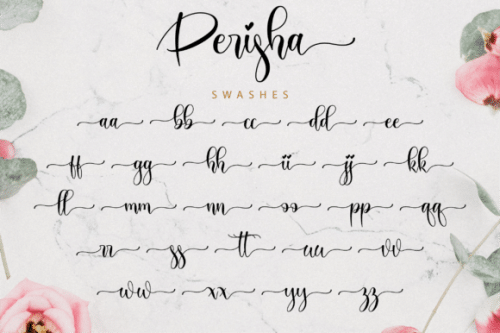Perisha Modern Calligraphy Font 12