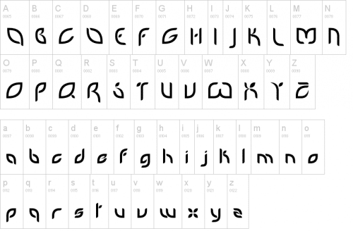 Petal Glyph Font 1