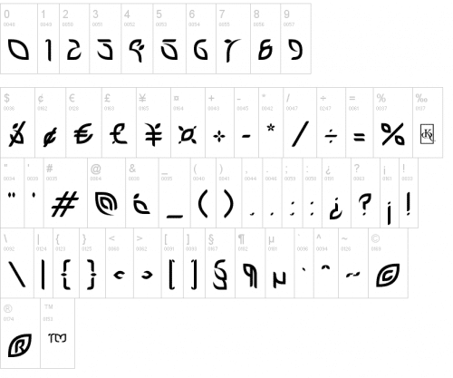 Petal Glyph Font 2