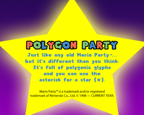 Polygon Party Font 1