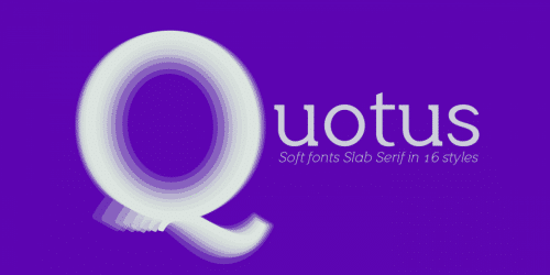 Quotus Slab Serif Bracketed Font 3