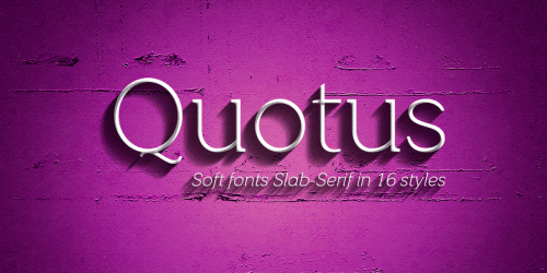 Quotus Slab Serif Bracketed Font 5