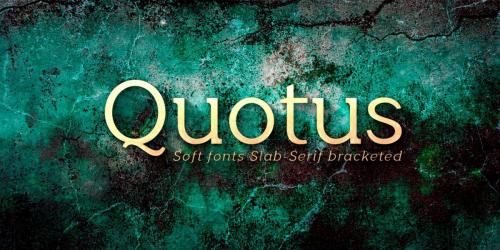 Quotus Slab Serif Font 1