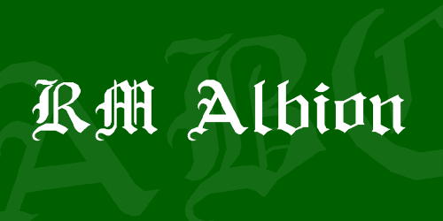 Rm Albion Font
