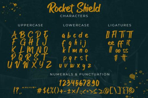 Rocket Shield Font 9