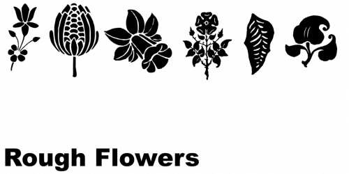 Rough Flowers Font 1