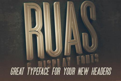 Ruas Vintage Style Font 4