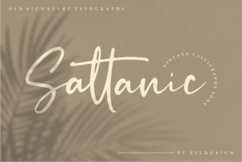 Sattanic Vintage Calligraphy Font 1
