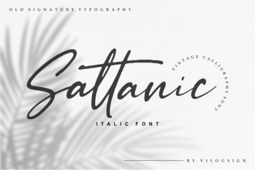 Sattanic Vintage Calligraphy Font 11