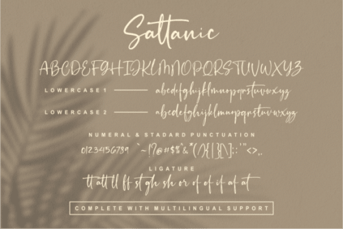 Sattanic Vintage Calligraphy Font 9