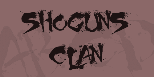 Shoguns Clan Font