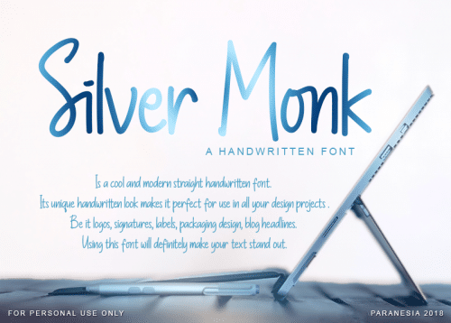 Silver Monk Font 1