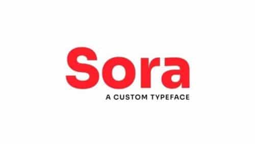 Sora Sans Serif Font Family 1
