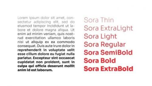Sora Sans Serif Font Family 2