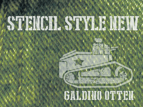 Stencil Style New Font 1