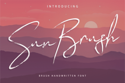 Sun Brush Font 1