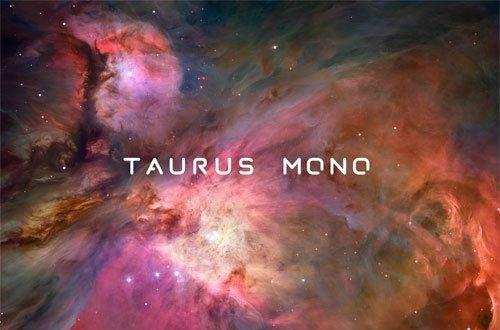 Taurus Mono – Monospace  Stencil Font 1