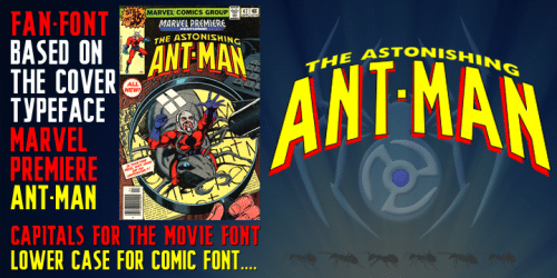 The Astonishing Ant-Man Font 1