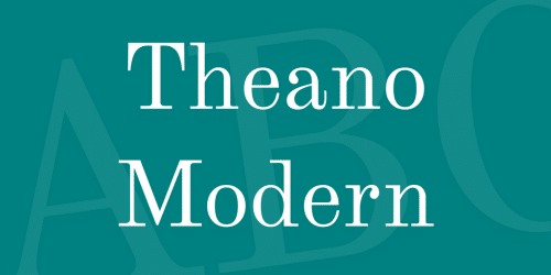 Theano Modern Font 1