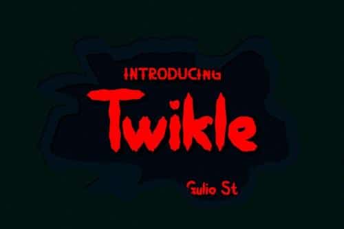 Twikle Awesome Textured Font 1