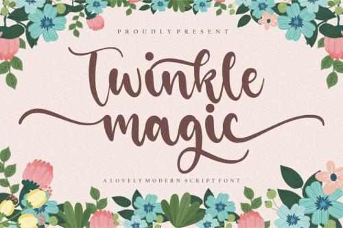 Twinkle Magic Script Font 1