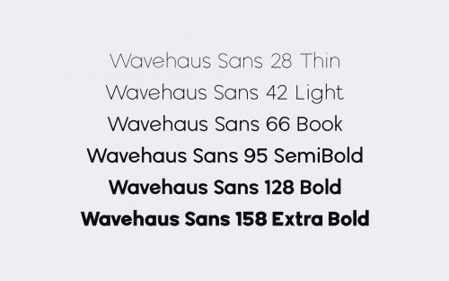 Wavehaus Font Family 5