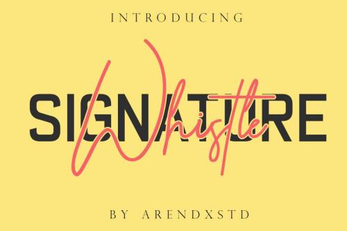 Whistle Signature Font 1