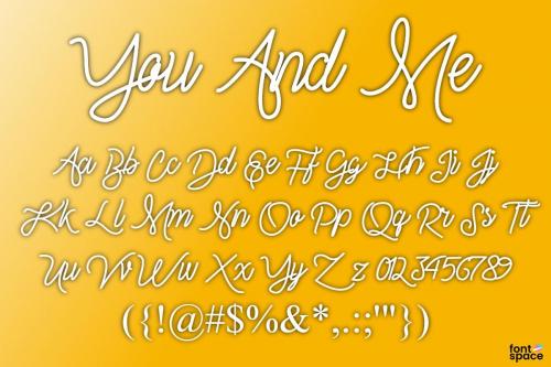You And Me Font