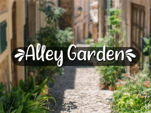 A Alley Garden Font 1