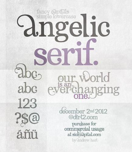 Angelic Serif Font 1