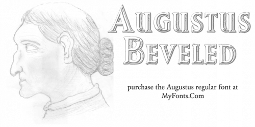 Augustus Beveled Font 1