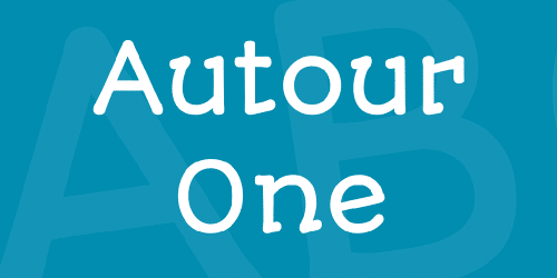 Autour One Font 1