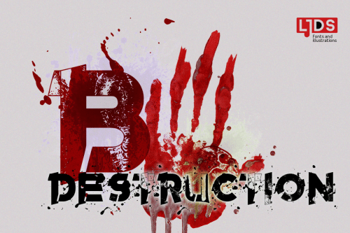B Destruction Font 2