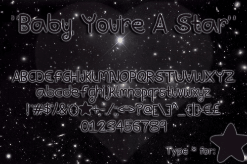 Baby You're A Star Font 1
