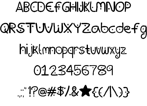 Baby You're A Star Font 2