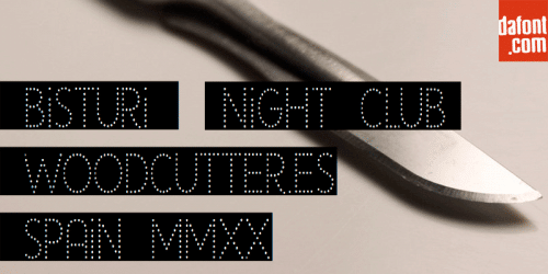Bisturi Night Club Font