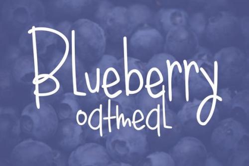 Blueberry Oatmeal Font 1