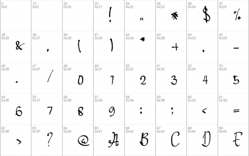 Brush Square Font 2