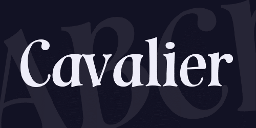 Cavalier Font 1