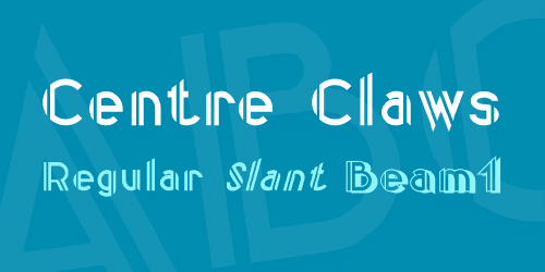 Centre Claws Font 1